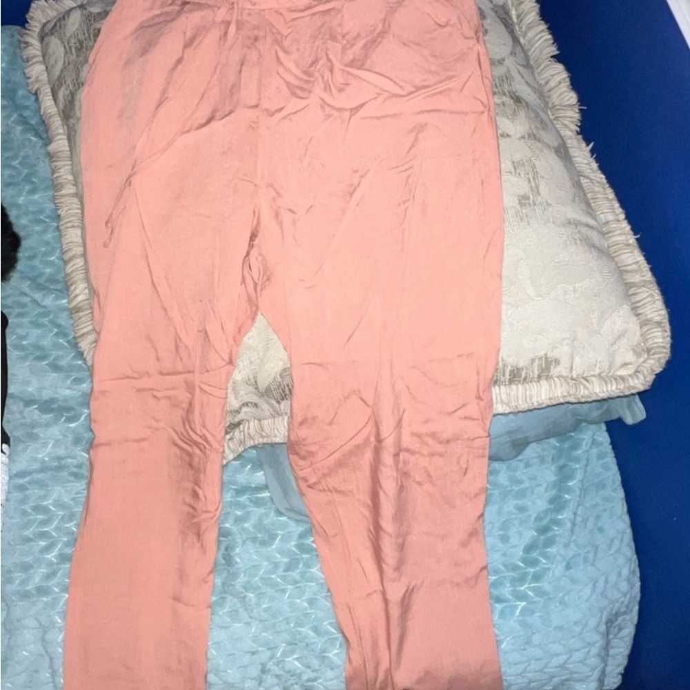 Aishty Peach Drawstring Pants